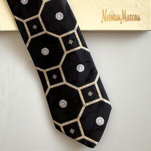 NEW VINTAGE BRIONI TIE NEIMAN MARCUS 100% SETA-SILK WITH BOX HAND MADE ITALY